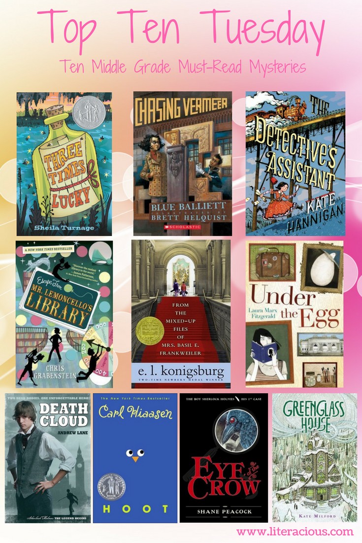 Top Ten Tuesday: Middle Grade Must-Read Mysteries – Literacious